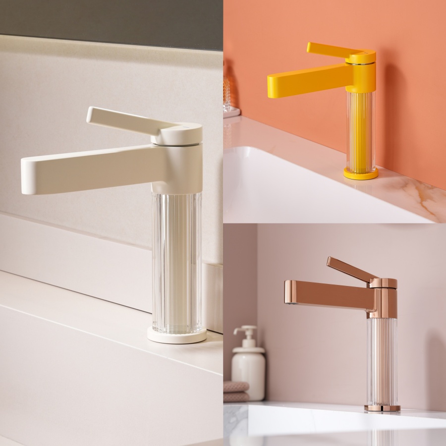Home Bar Sink - 真鍮製バスルーム洗面台用蛇口、シングルハンドルデザイン、高級ホテル向け温冷両用洗面台蛇口