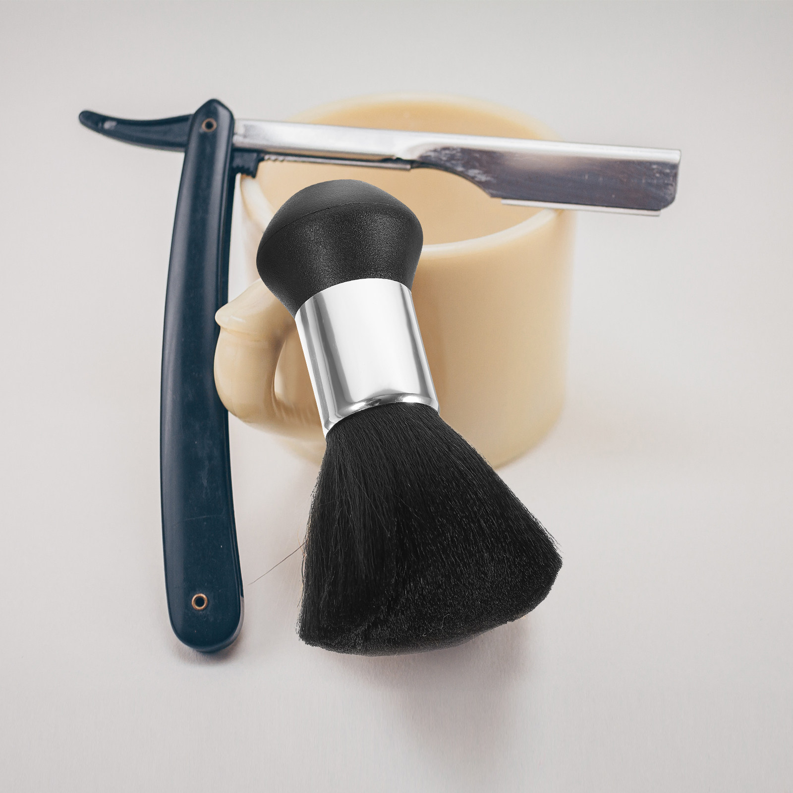 Home Barber - 1個入りプロフェッショナルネックダスターブラシ ヘアカットキット 破損毛クリーニングブラシ ソフトブラシ サロン バーバー