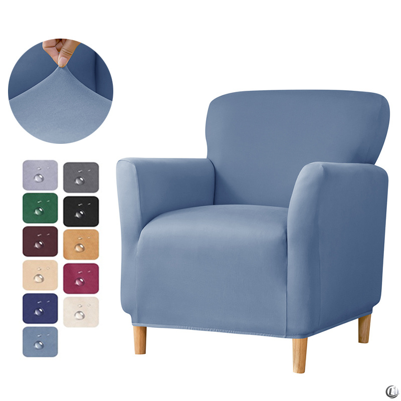 Home Bar Seating - 1PC 防水浴槽ソファカバー 無地 クラブチェアスリップカバー 伸縮性のあるシングルアームチェアスリップカバー ホームバーカウンターオフィス用