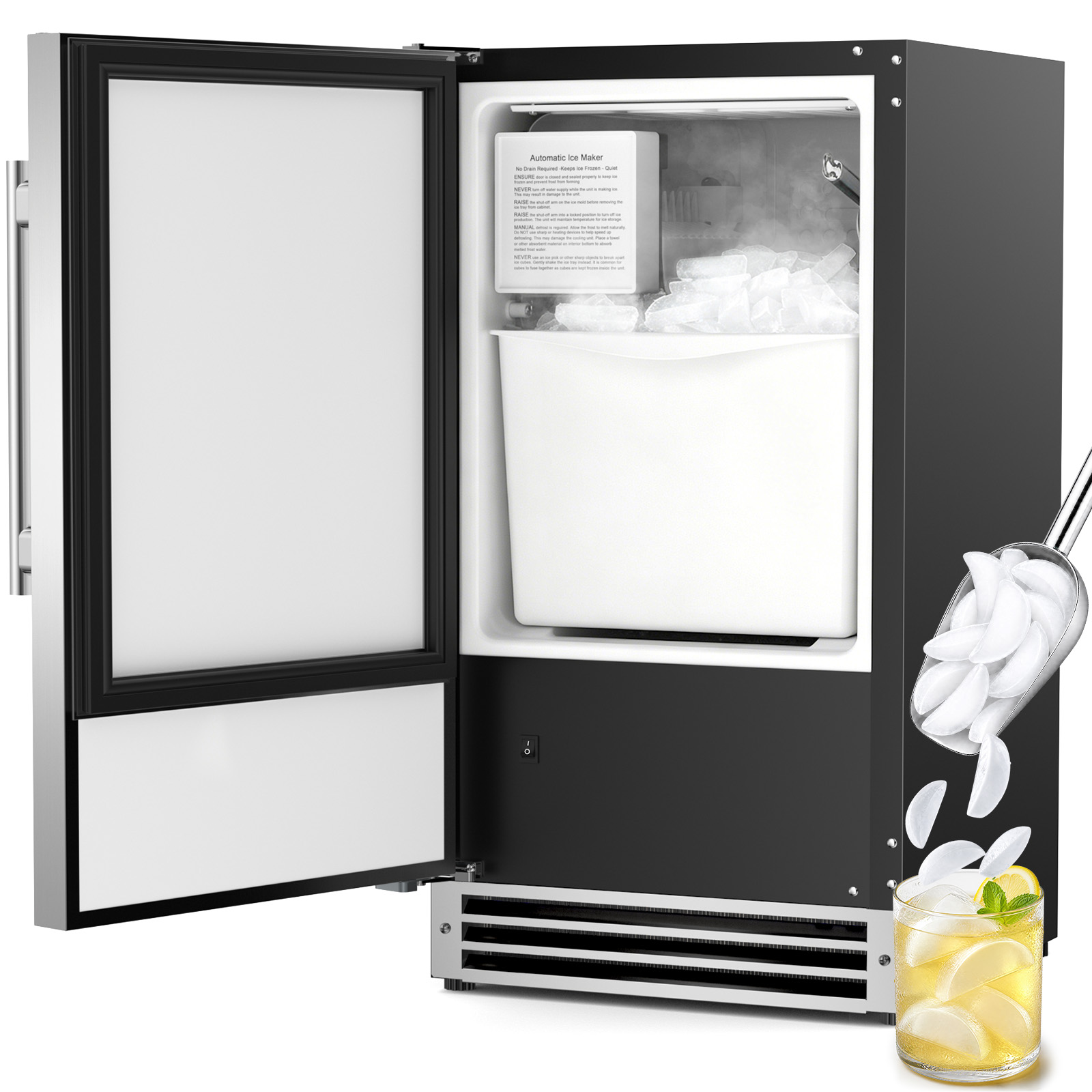 アンダーカウンター製氷機、クレセント型製氷機（業務用）、25 - Home Bar And Counter のレビューと価格