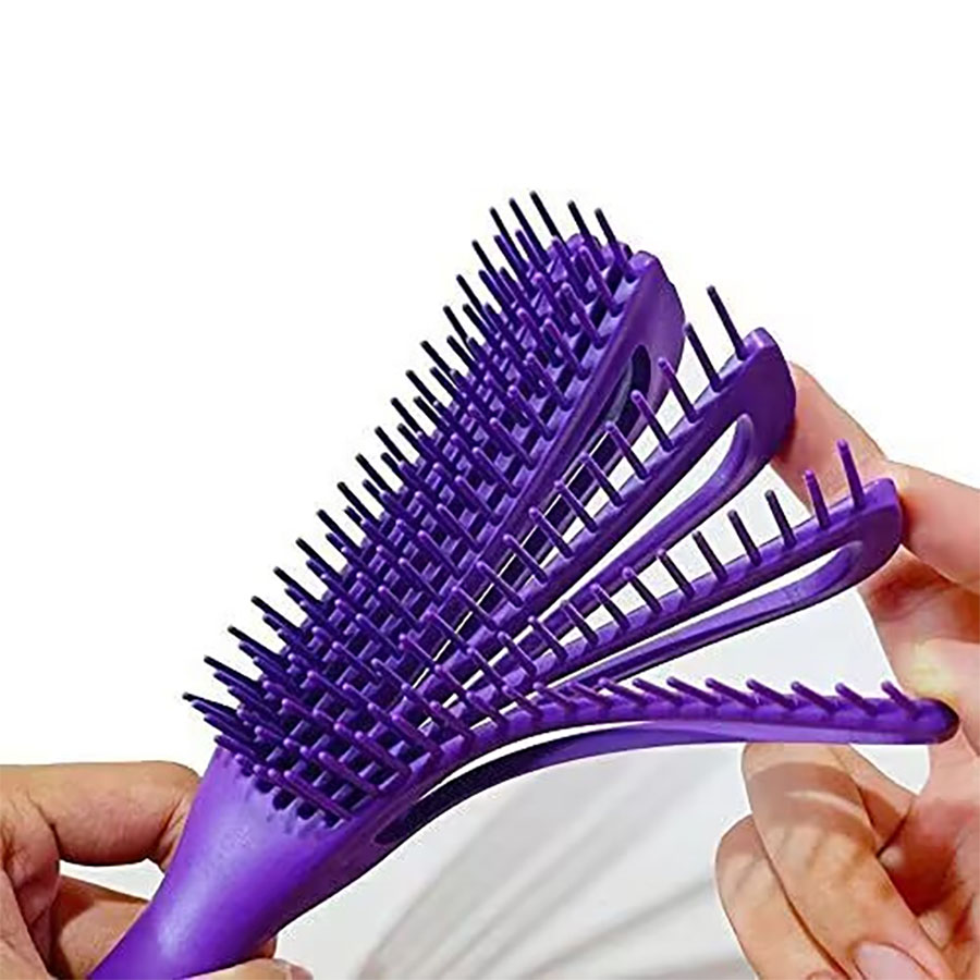 中空8歯タコ型頭皮マッサージコーム、髪の根元を引き上げ、静電 - Home Barber のレビューと価格