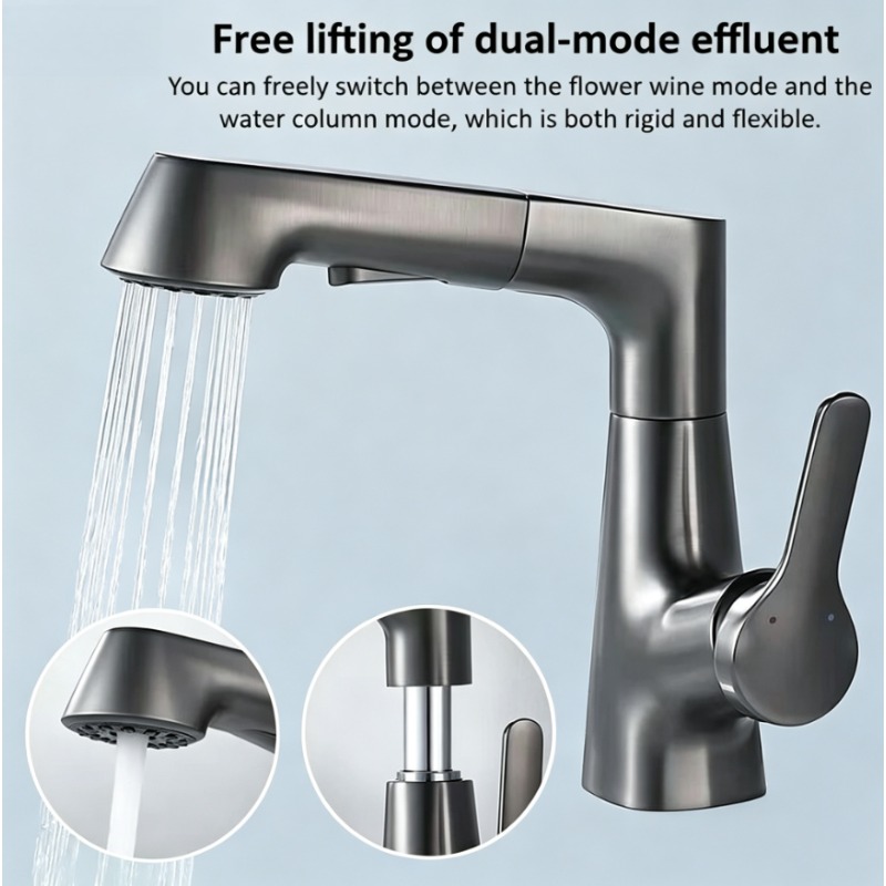 バスルームの引き出し式蛇口、温水と冷水の両用リフティング洗面 - Home Bar Sink のレビューと価格